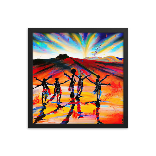 Desert Dancers Framed poster